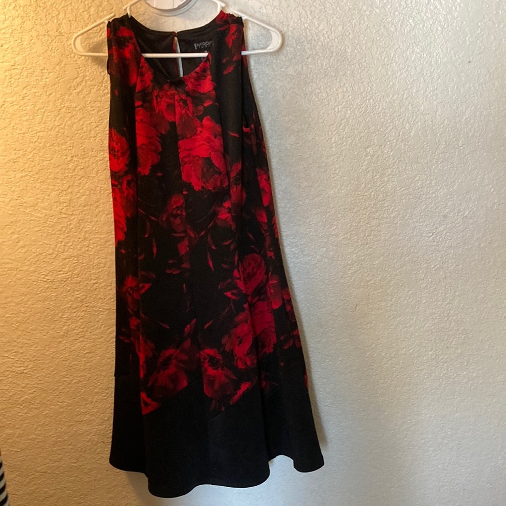 Enfocus studios dress red flowers